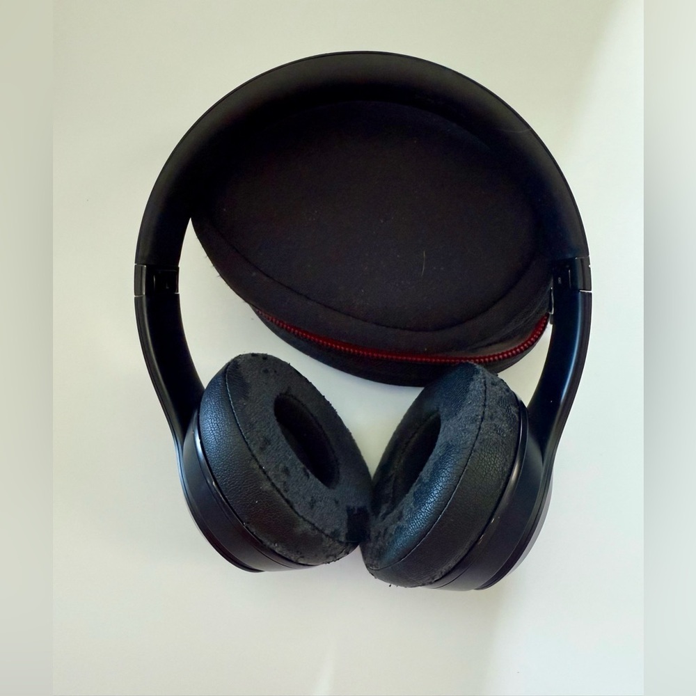Black and red Beats Solo Headphones solo3